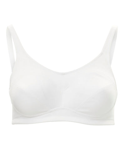 WOW! New Lunya brand white sleep sports bra large black trim